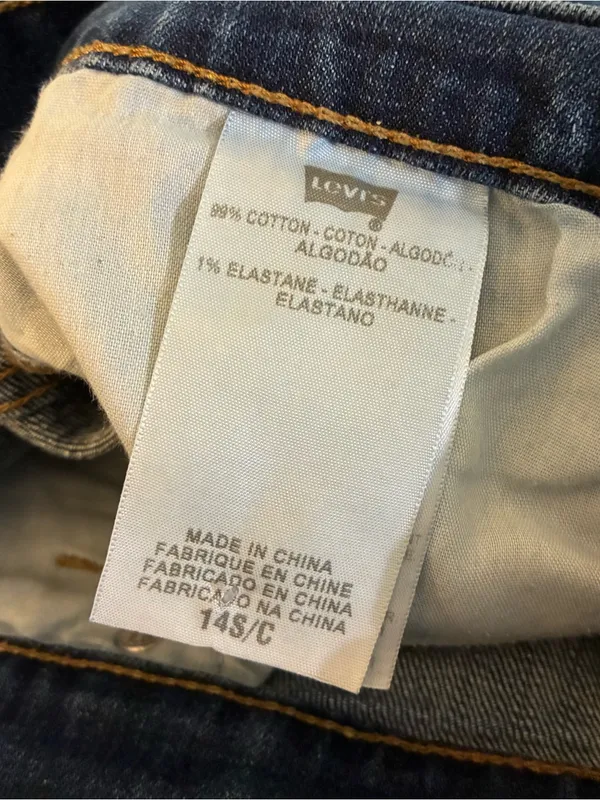 Levi’s 515 Boot Cut Jeans Mid Rise Stretch Medium Wash Blue 14 Short - Image 6