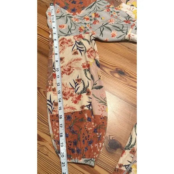 Fate Midi Dress‎ Sz Small Patchwork Boho Peasant Western Romantic Feminine Flowy - Image 15
