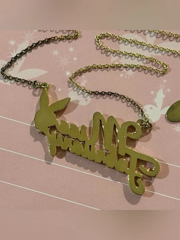 Playboy miss February gold necklace NWOT - Image 6