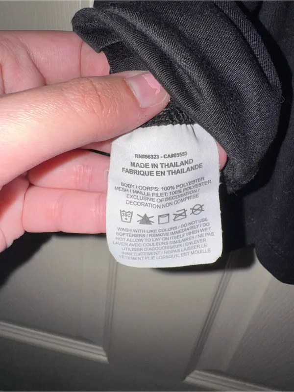 Nike Black Tank Top with White Branded Straps - Image 5