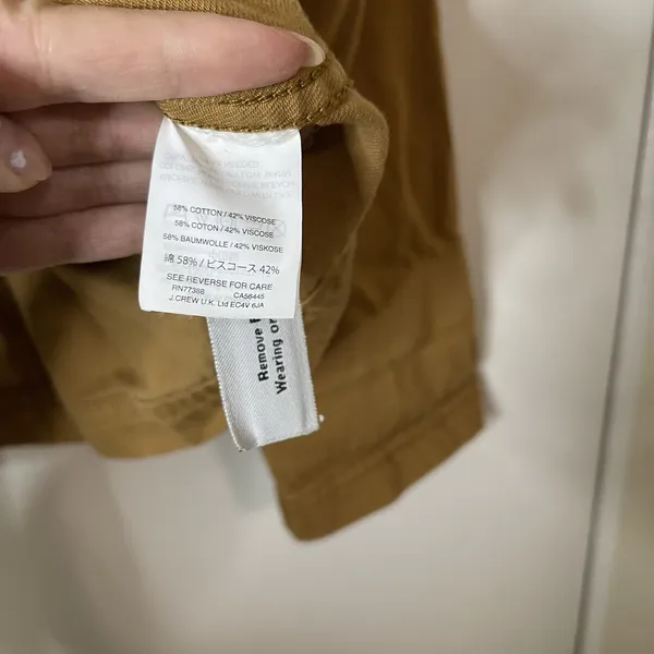 Madewell Southlake Military Jacket Honey brown size small - Image 4