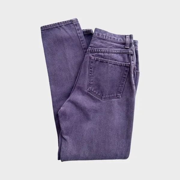 Vintage Wrangler Jeans Purple High Rise Tapered Leg Women's 6 90s Western Rodeo - Image 10