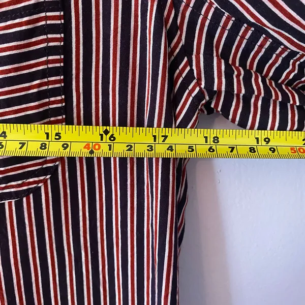 Maeve by Anthropologie Adelaide Poplin Striped Button Down Shirt Women's size XS - Image 10