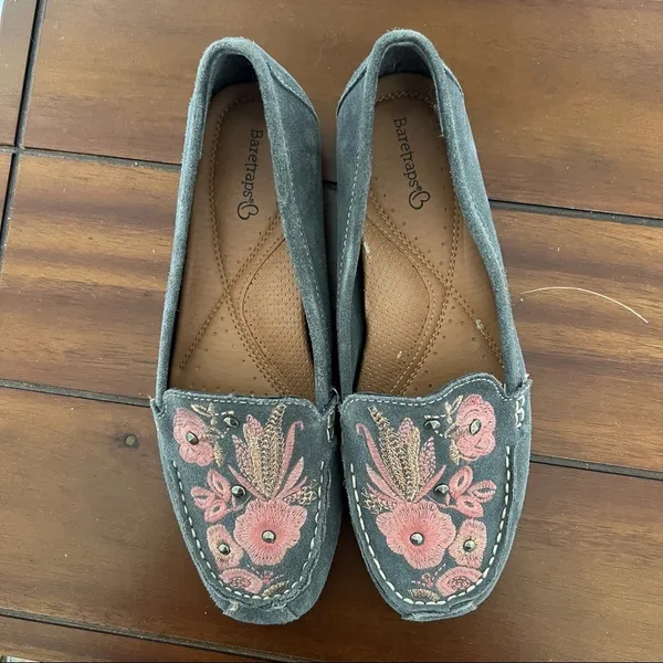 BareTraps Otella Suede Embroidered Women's Shoe Size 8 #771 - Image 2