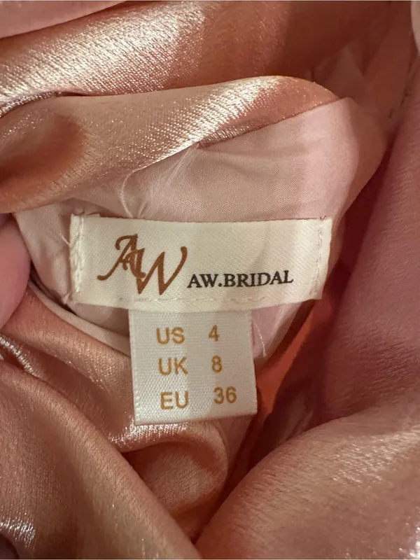 Sleeveless Pink Satin Maxi Dress with V-Neck - Image 4
