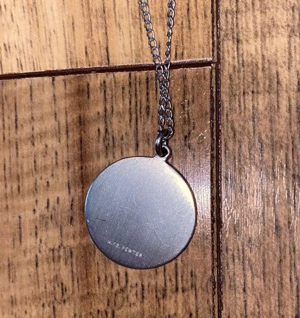 silver coin necklace - Image 4