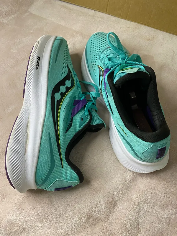 Saucony Ride 15 Women's Teal Running Shoes - Ride/Performance size 8 - Image 5