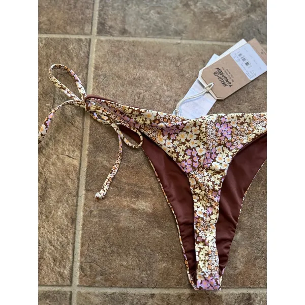 Billabong Ready For The Sun Tie Side Maya Bikini Bottoms Size Medium - Image 8