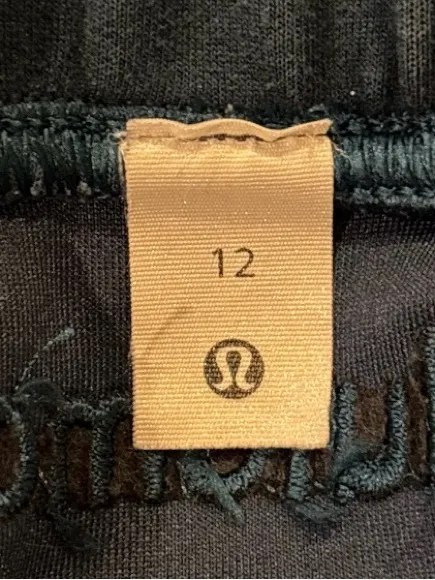 Lululemon High Rise Lounge Sweat Shorts Dark Blue Size 12 4" Inseam - Image 2