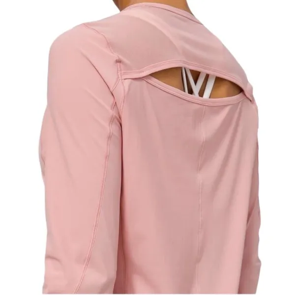 Lululemon Sculpt Long Sleeve Pink Pastel Size 6 UV Protection - Image 13