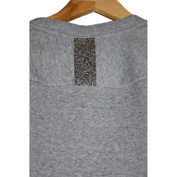 Nike Sportswear Tech‎ Fleece Crewneck Sweatshirt Heather Grey Women's Medium - Image 5
