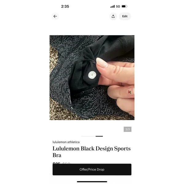 Lululemon sports bra - Image 4