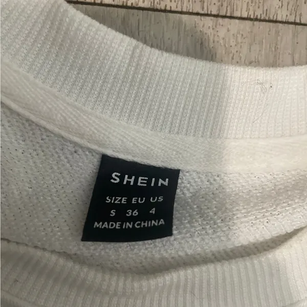 SHEIN White Marine Life Crewneck Sweater - Image 2