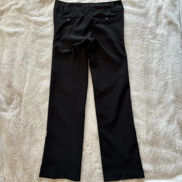 Vintage 90s Y2K Like An Angel Black Dress Pants Size 9/10 Flare Leg Low Rise - Image 2