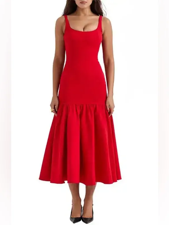 House of CB Amore Dress in Red - Image 6