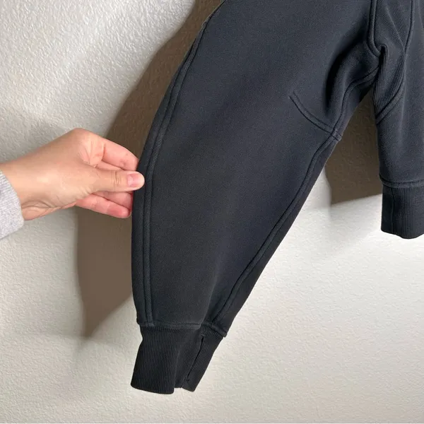 Lululemon Scuba Oversized 1/2 Zip Hoodie Black XS/S - Image 2