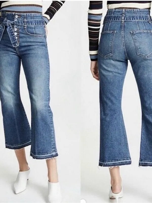 Veronica Beard Marlene Corset Jeans 32 - Image 9