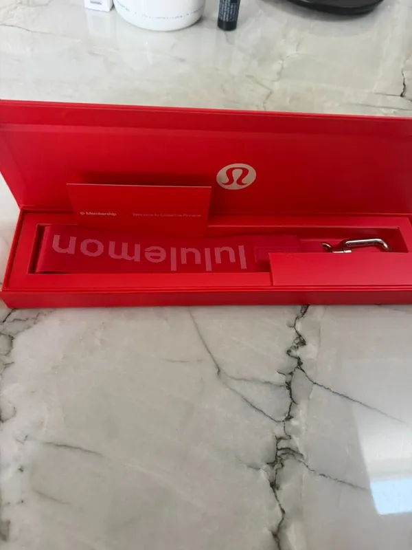 Lululemon Collective Pinnacle Member Exclusive Red Never Lost Keychain + Box - Image 2