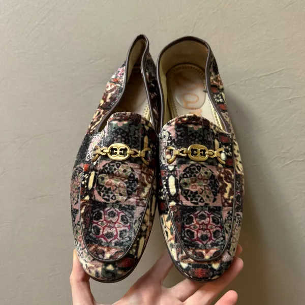 Sam Edelman Loraine Prima Ivory Velvet Loafers - Image 7