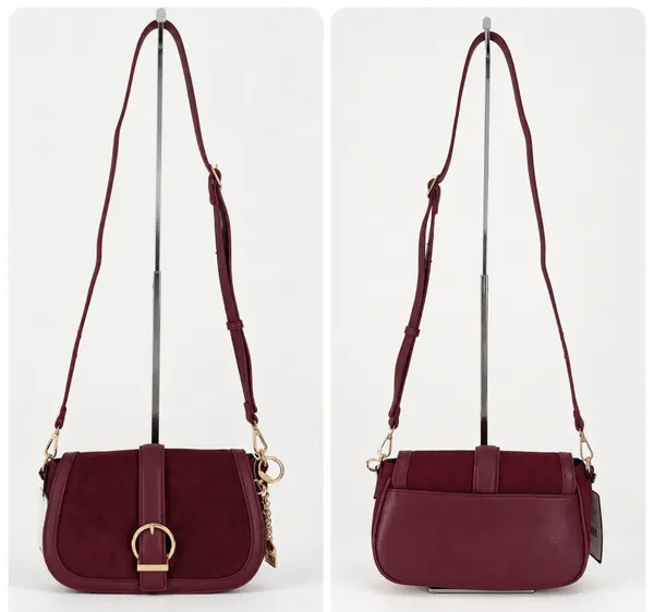 Laundry by Shelli Segal burgundy saddle bag - Image 7