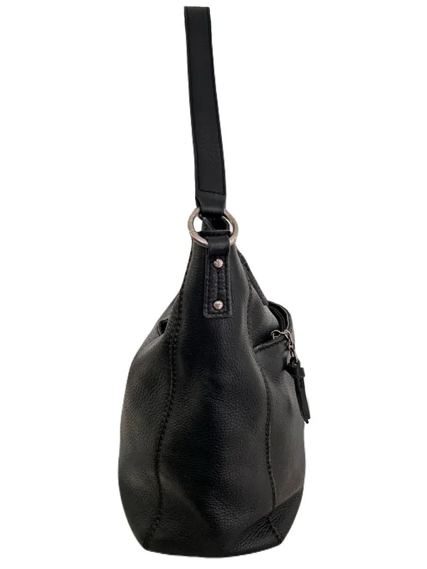 The Sak Black Leather ‘Lucia’ Hobo Shoulder Bag - Image 4