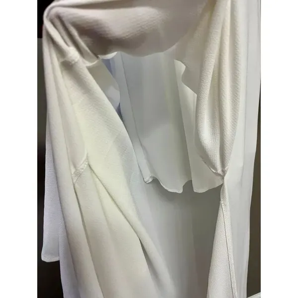 Vici High Neck Ivory Long Maxi with Front Slit- Medium - Image 8