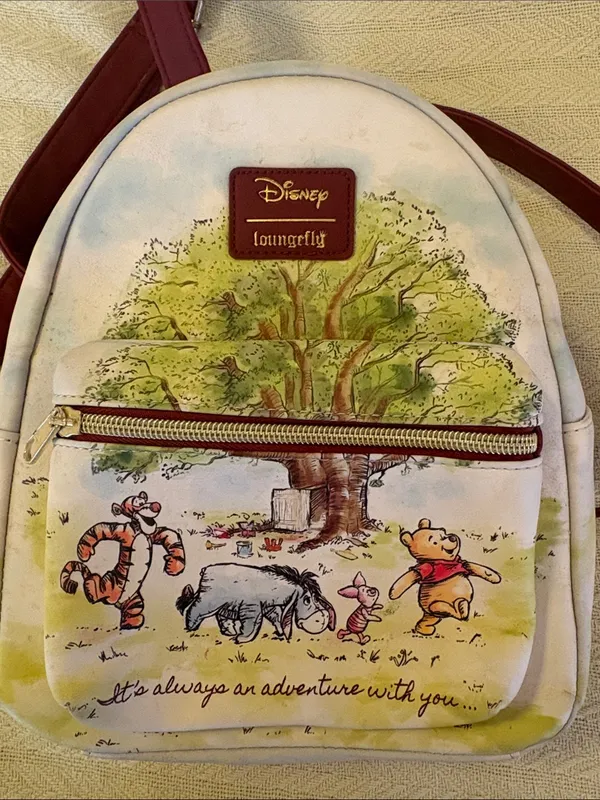 Disney Loungefly Winnie the Pooh Watercolor Mini Backpack - Pastel Multi - Image 3
