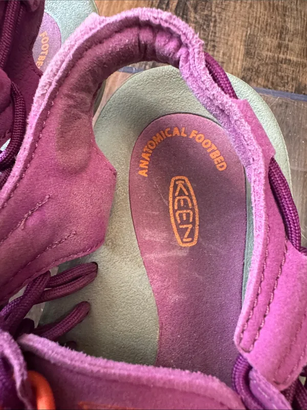 Keen Woven Sport Sandals in Pink and Orange - Image 13