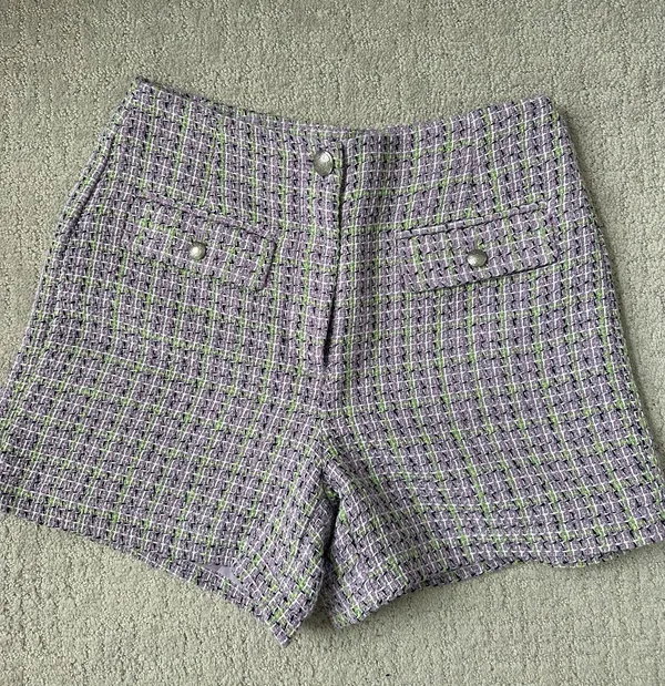 Loft high-waisted purple shorts - Image 5