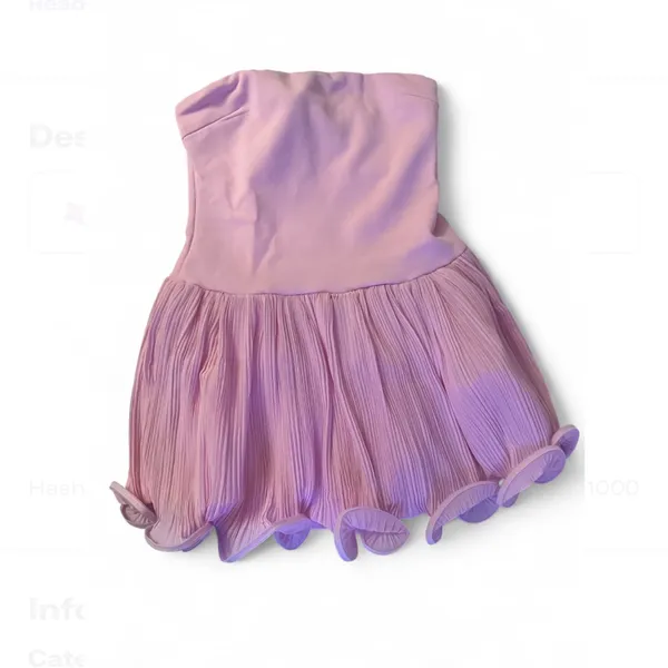 Hello Molly  one martini strapless romper pink medium NWT - Image 3