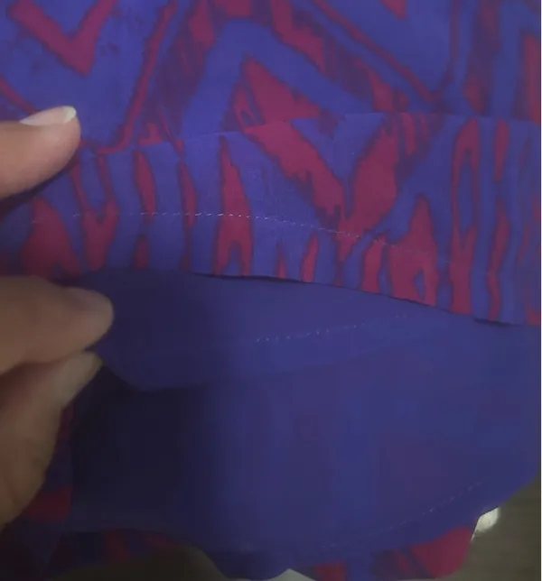 Purple and red sheer shorts strapless romper - Image 8