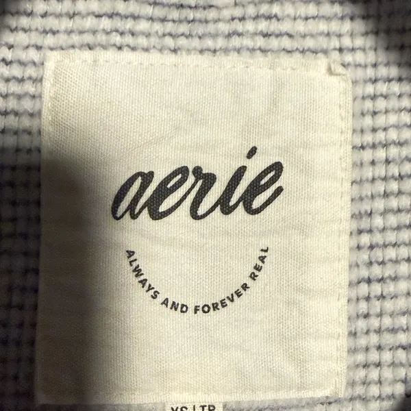 Aerie Light Gray Women's Crew Neck Sweater - Image 3