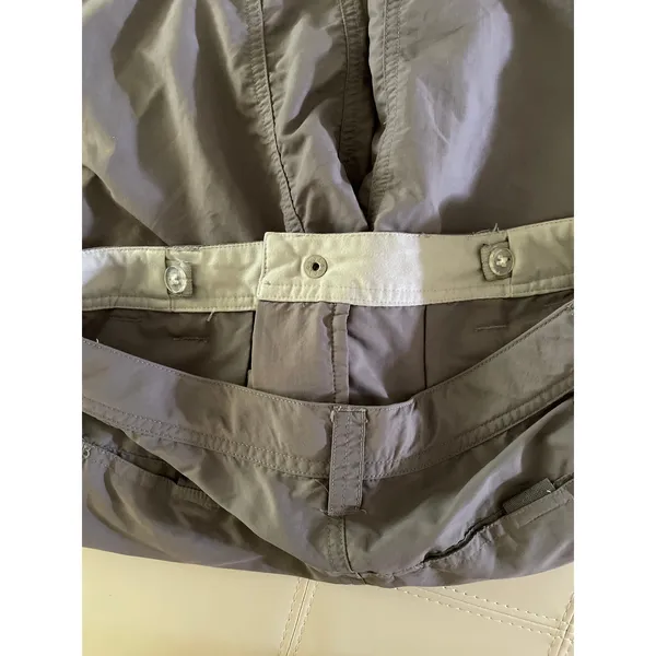 REI Women's Gray Nylon Cargo Hiking Utility Shorts size 6 - Image 8