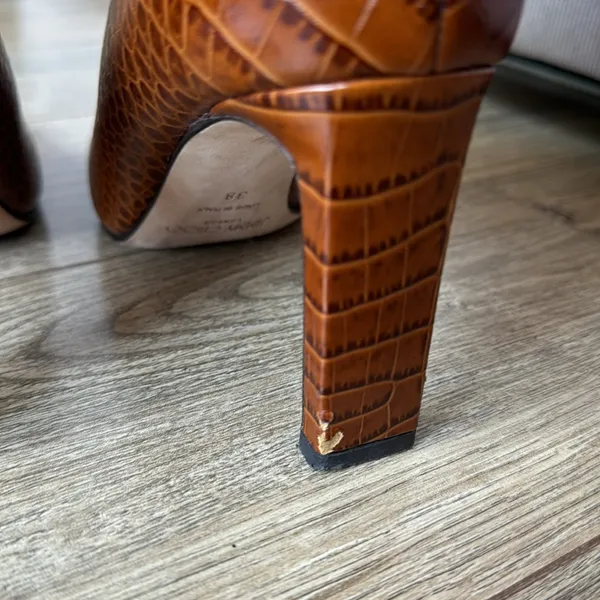 Jimmy Choo Croc Embossed Boots - Image 7