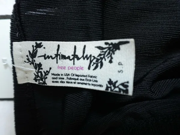 Free People Intimately Slinky Slink Black Racerback Tank Top - Small - Image 3