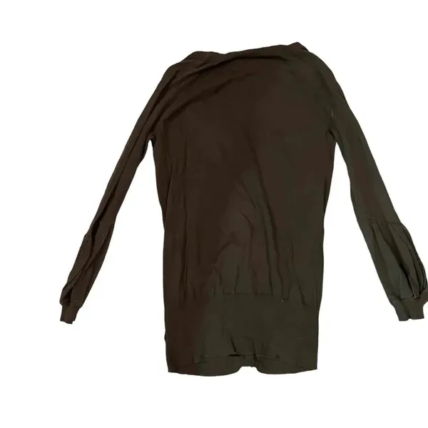 Free People Women's‎ Small Brown Button Front Cardigan Sweater - Image 3