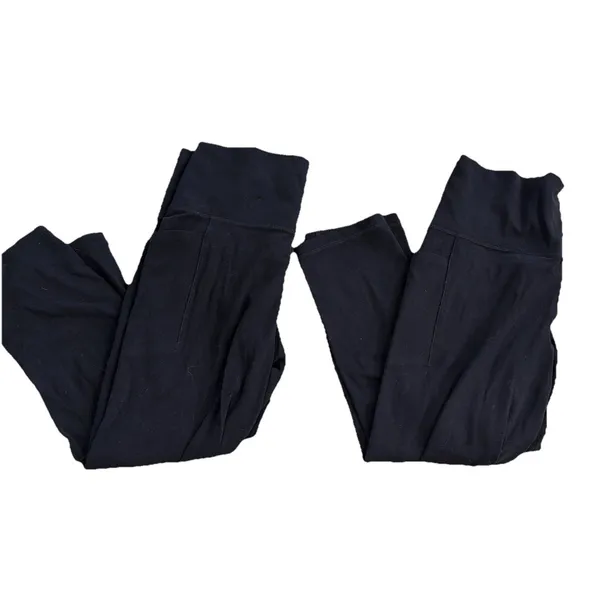 Athleta Salutation Stash Capri Leggings 2 Pair Lot Black Women's Small Pockets - Image 6