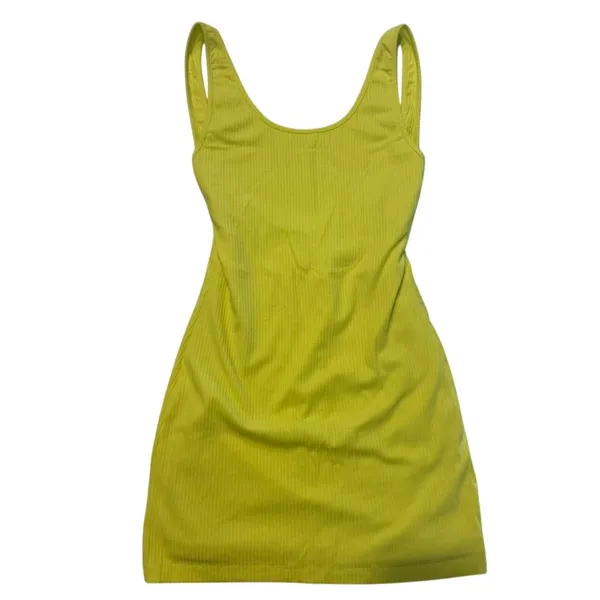 Superdown Kourtney Backless Mini Dress in Chartreuse, Size S - Image 3