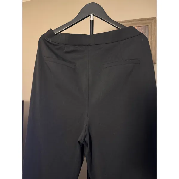 Halara High Waisted Pleated Tapered‎ Dress Pants Black Petite XL 1117245 - Image 5