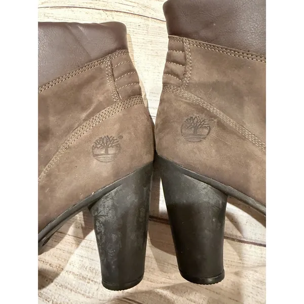 Timberland Women’s Brown Leather Lace Up Ankle Boot Size 7.5 - Image 4