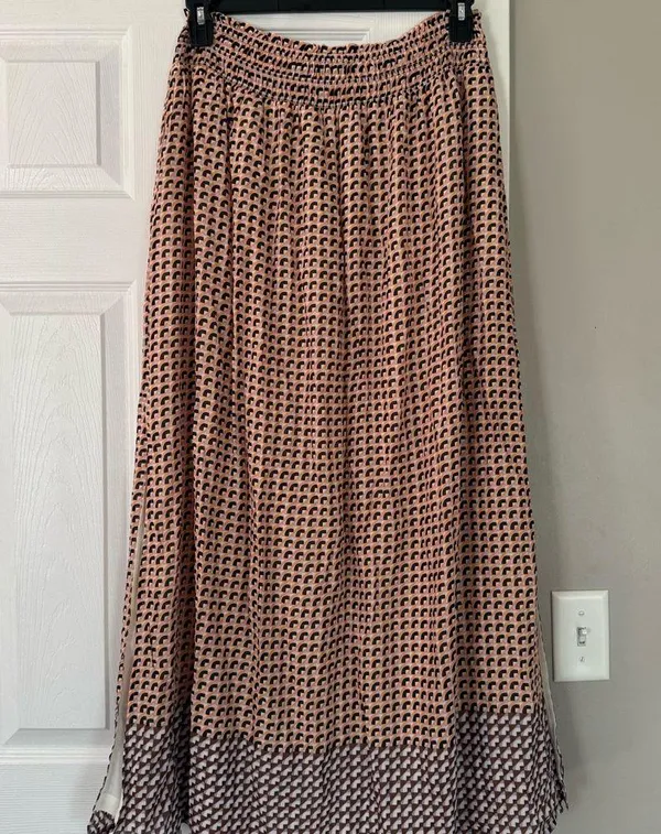 DR2 Nordstrom Geometric Print Maxi Skirt Summer Flowy Spring NWT - Image 4