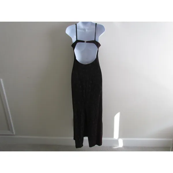 Bari Jay Maxi Dress‎ XS Burgundy Glitter Open Back Rhinestone 90s Vintage Gown - Image 3