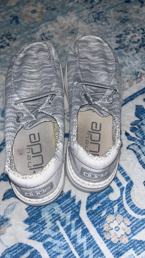 Grey size 9 Hey Dudes - Image 2