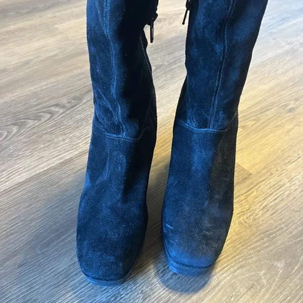 Diane Von Furstenberg Women Jimson Suede Wedge Boho Tribal Fringe Boots‎ Size 7 - Image 6