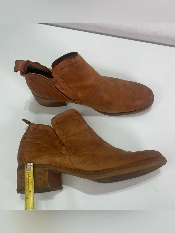 Korks Tasha Ankle Leather Boots Women's 10 M Tan Boho Coastal Cowgirl - Image 7