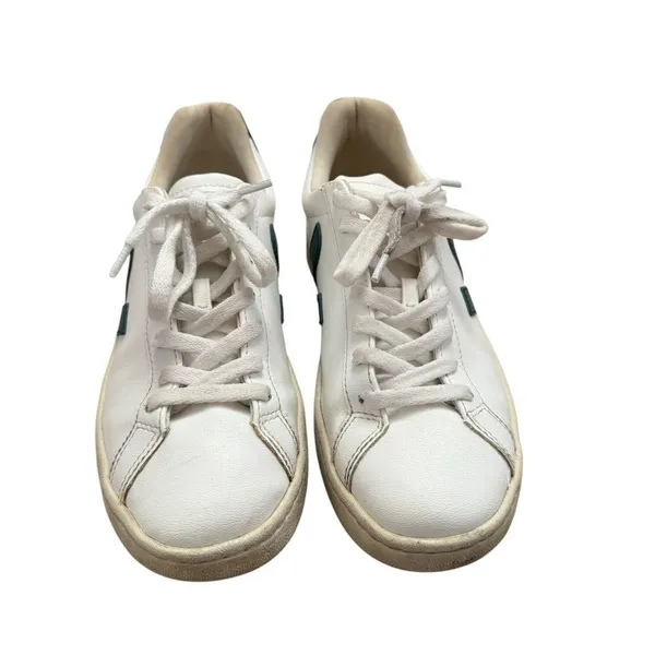Veja Urca Sneakers White Leather Green Women’s 7 - Image 2