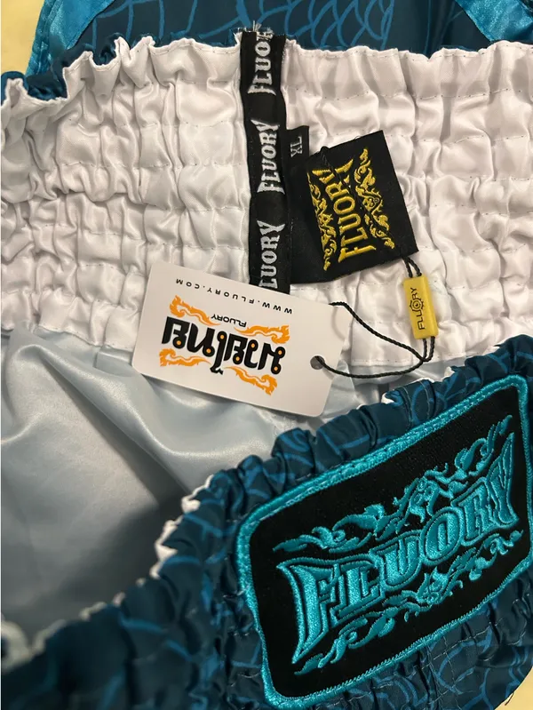 Floury Muay Thai Shorts Blue Size XL - Image 3