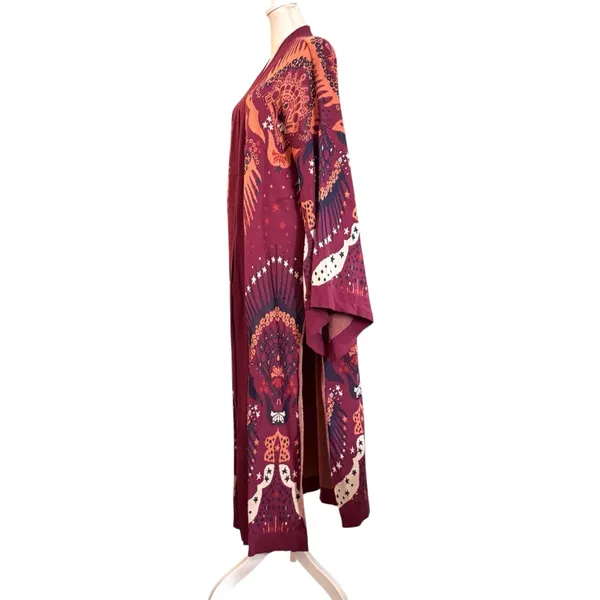 FREE PEOPLE boho maxi duster sweater, size M/L, NWT - Image 5