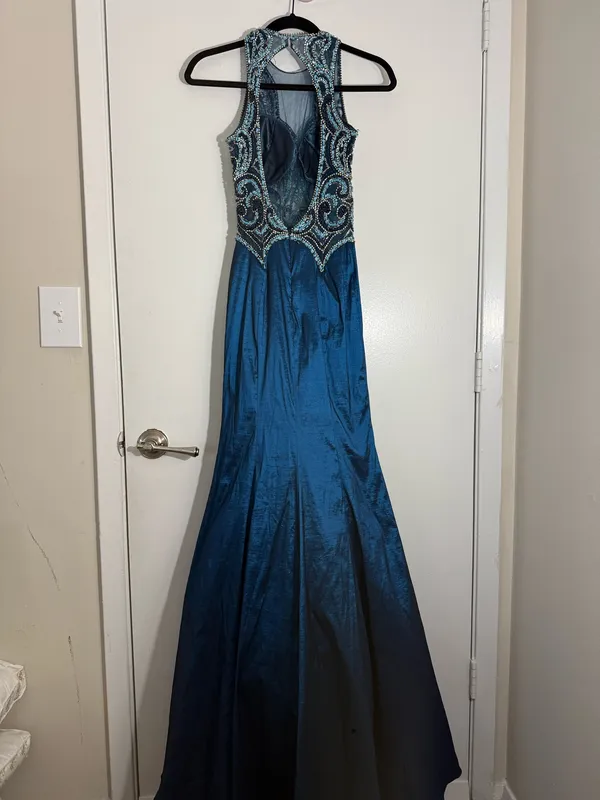 Prom dress Blue Size 2 - Image 3