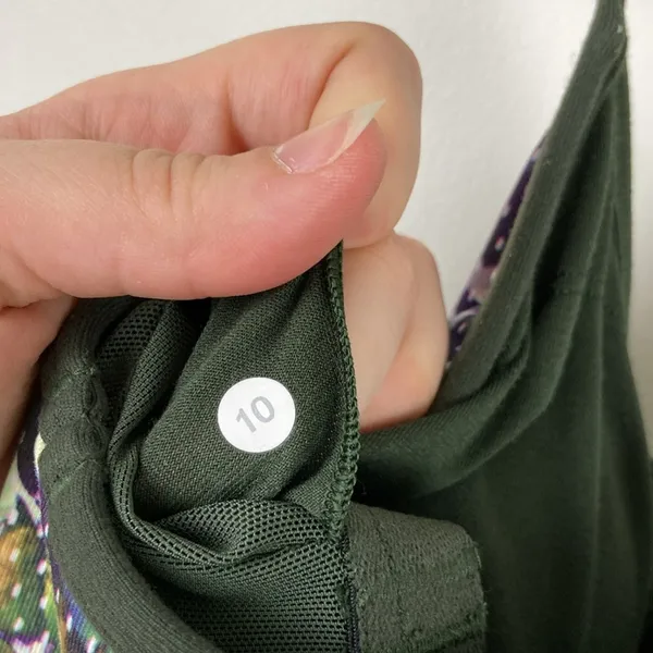 Lululemon Power Y Tank Top Luon Floral Sport Multi Gator Green Women’s Size 10 - Image 7